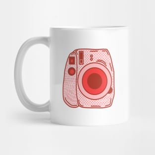 Red Polaroid Camera Mug